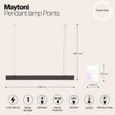 Maytoni Technical - Hanglamp Points - Zwart