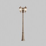 Maytoni Outdoor - Landschapsverlichting Fleur - Zwart met goud - Ø52,5