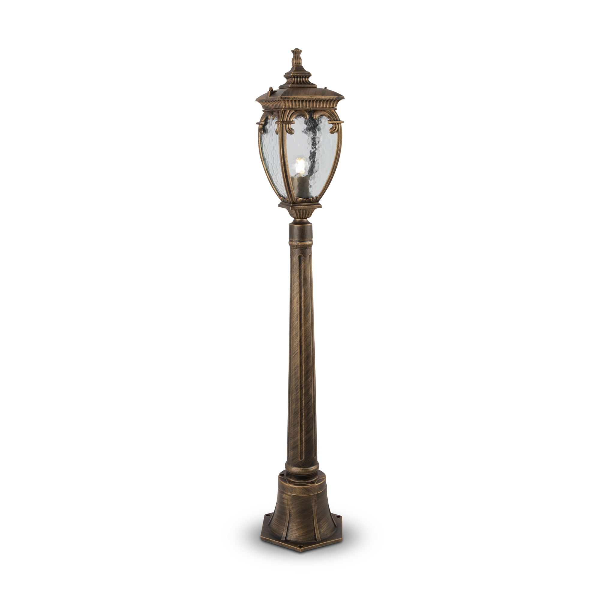 Maytoni Outdoor - Landschapsverlichting Fleur - Zwart met goud - Ø15