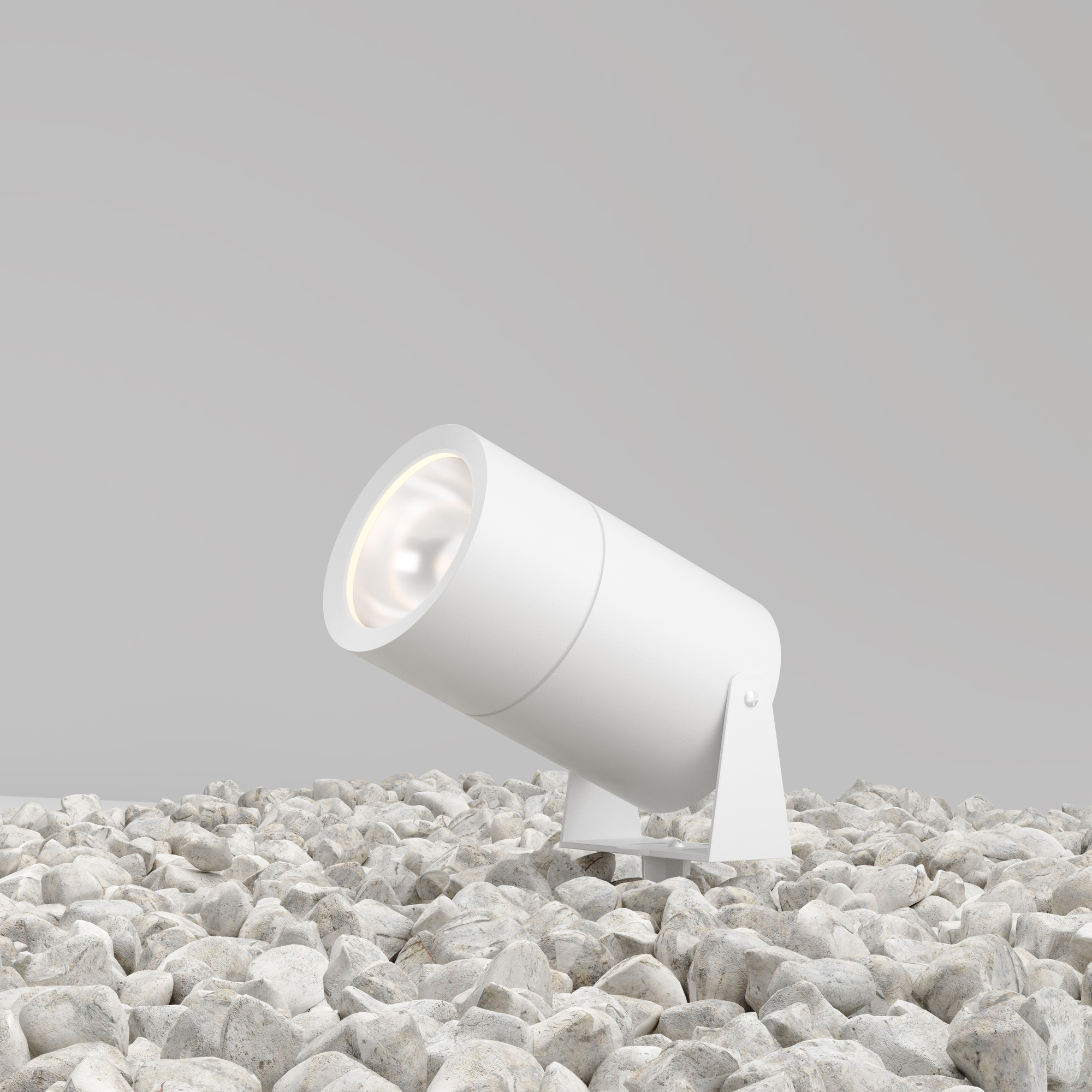 Maytoni Outdoor - Landschapsverlichting Bern - Wit - Ø10,8