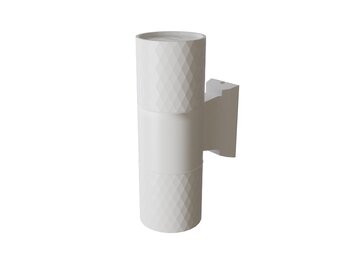 Maytoni Outdoor - Wandlamp Bowery - Wit - Ø6,5