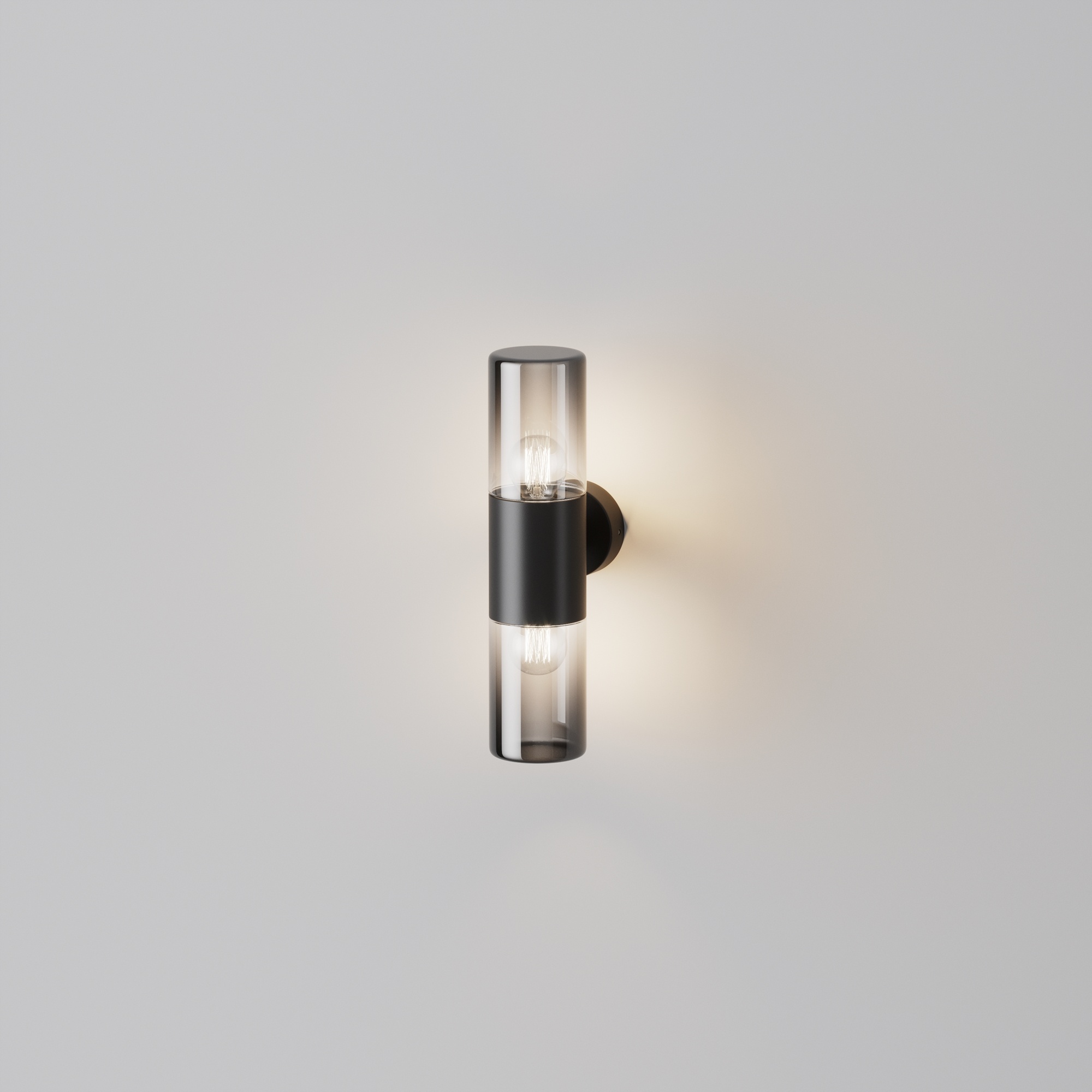 Maytoni Outdoor - Wandlamp Amas - Grafiet - Ø8