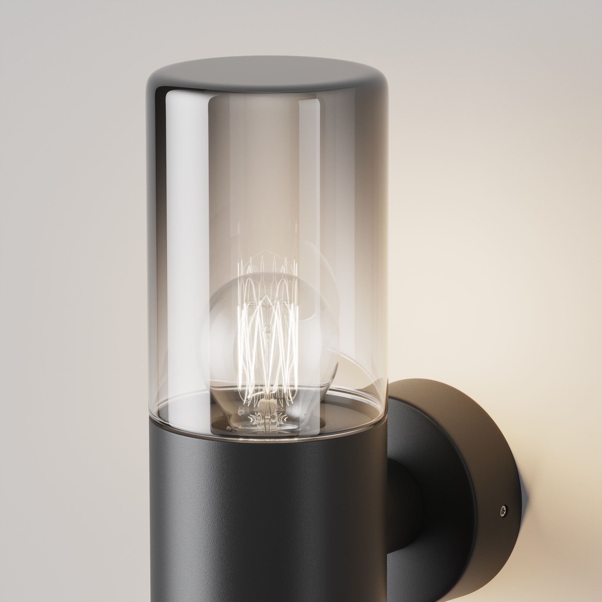 Maytoni Outdoor - Wandlamp Amas - Grafiet - Ø8