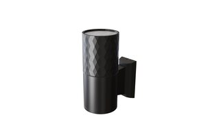 Maytoni Outdoor - Wandlamp Bowery - Zwart - Ø6,5