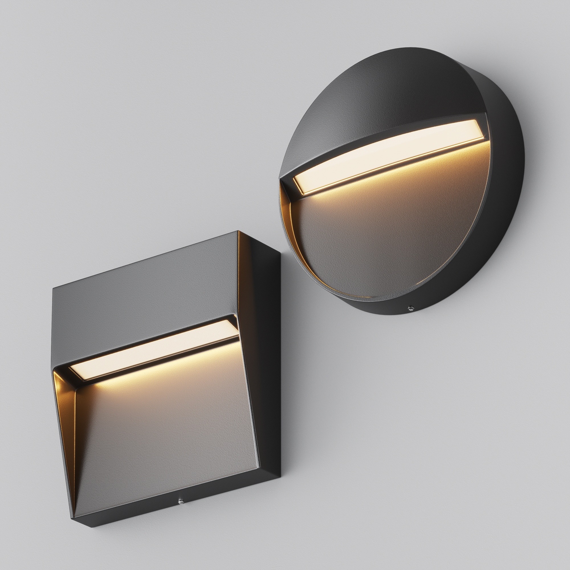 Maytoni Outdoor - Verlichting voor trappen Mane - Zwart