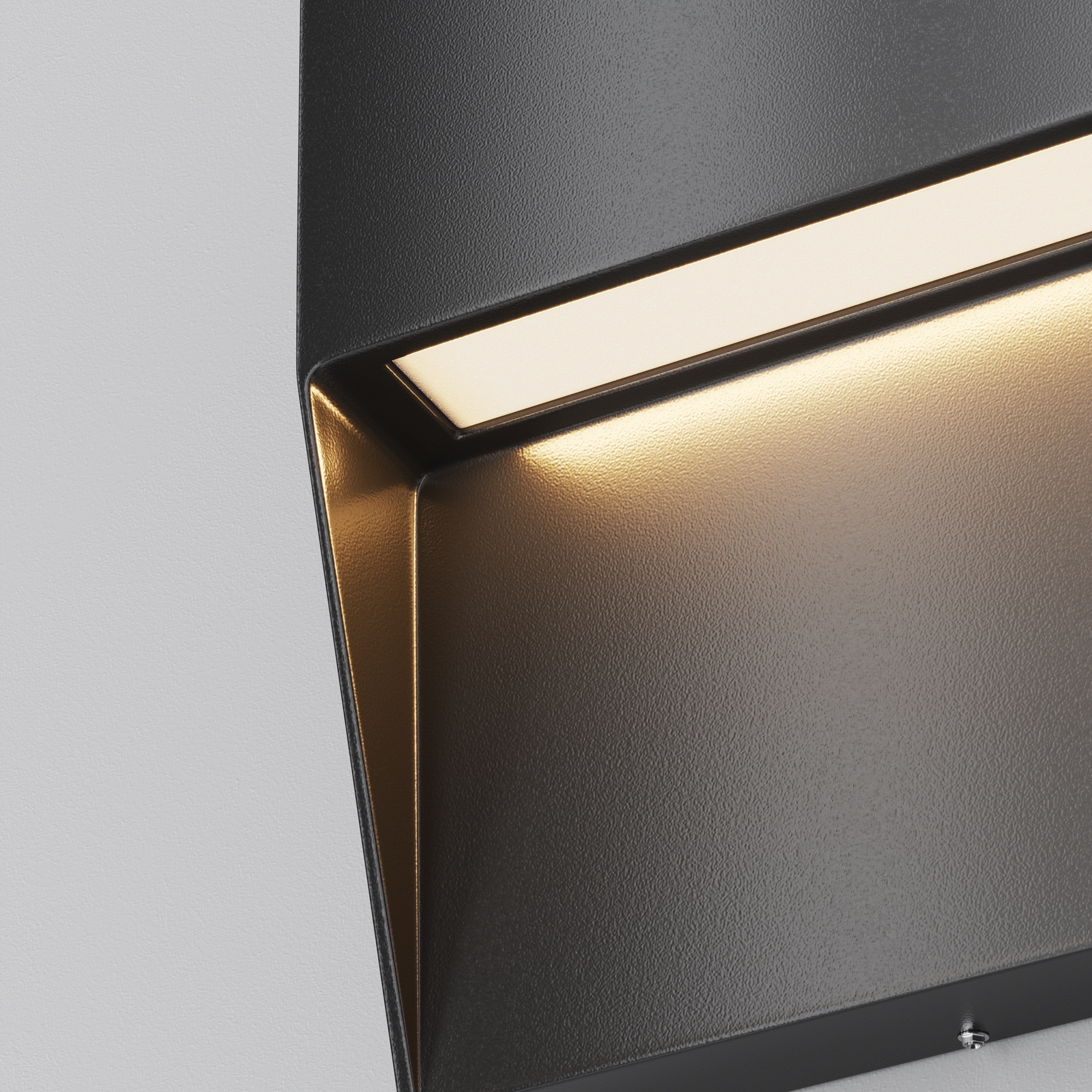 Maytoni Outdoor - Verlichting voor trappen Mane - Zwart