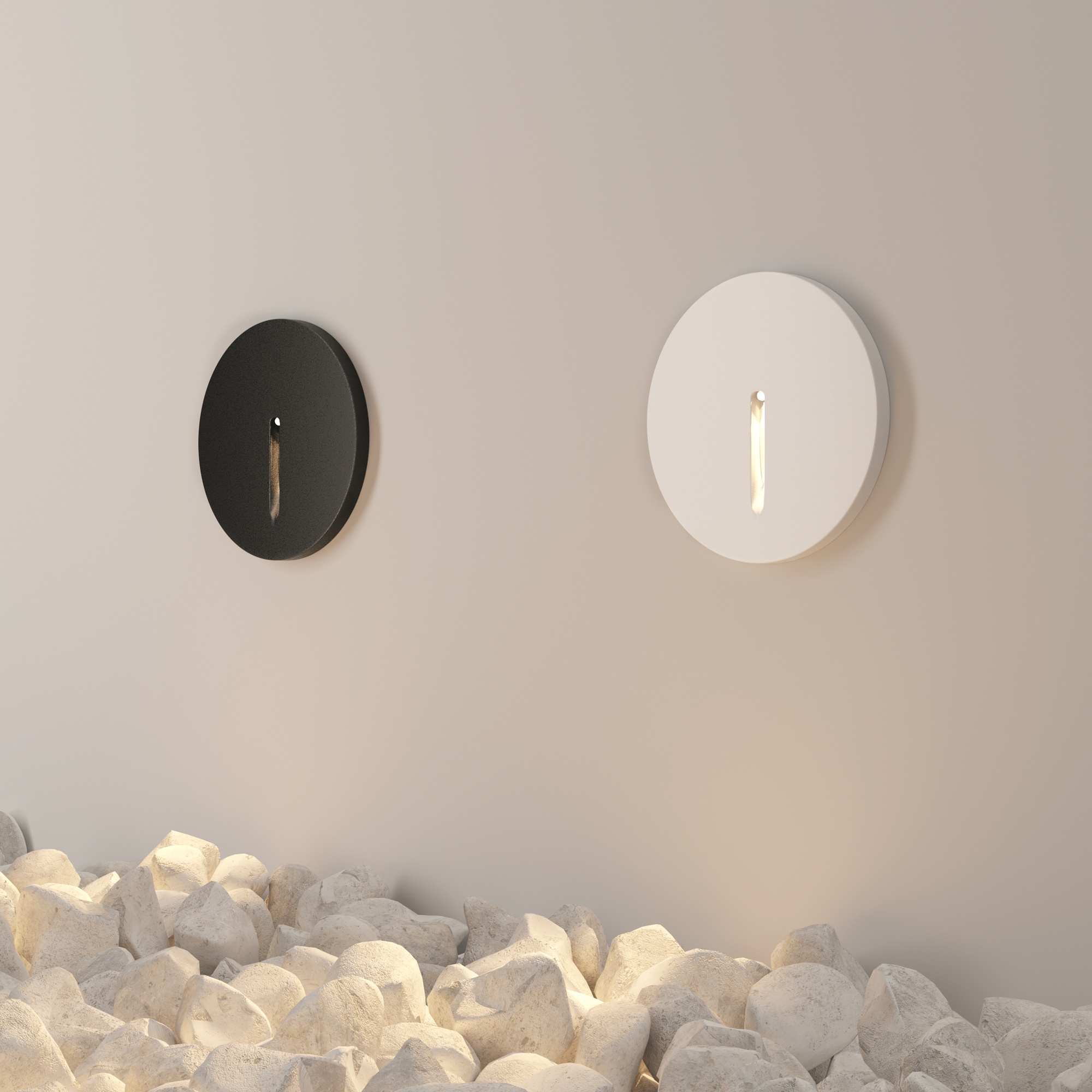 Maytoni Outdoor - Verlichting voor trappen Lock - Zwart - Ø7