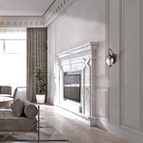 Maytoni Outdoor - Wandlamp Fleur - Zwart met goud - Ø26