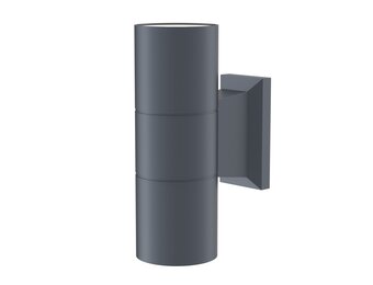 Maytoni Outdoor - Wandlamp Bowery - Grijs - Ø6,4