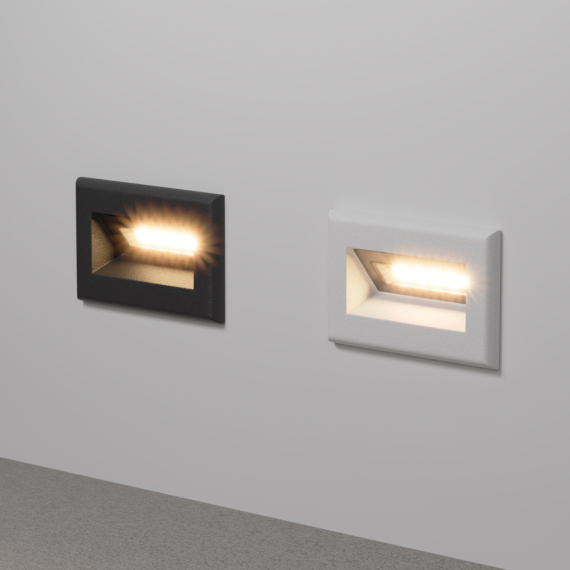 Maytoni Outdoor - Verlichting voor trappen Bosca - Zwart