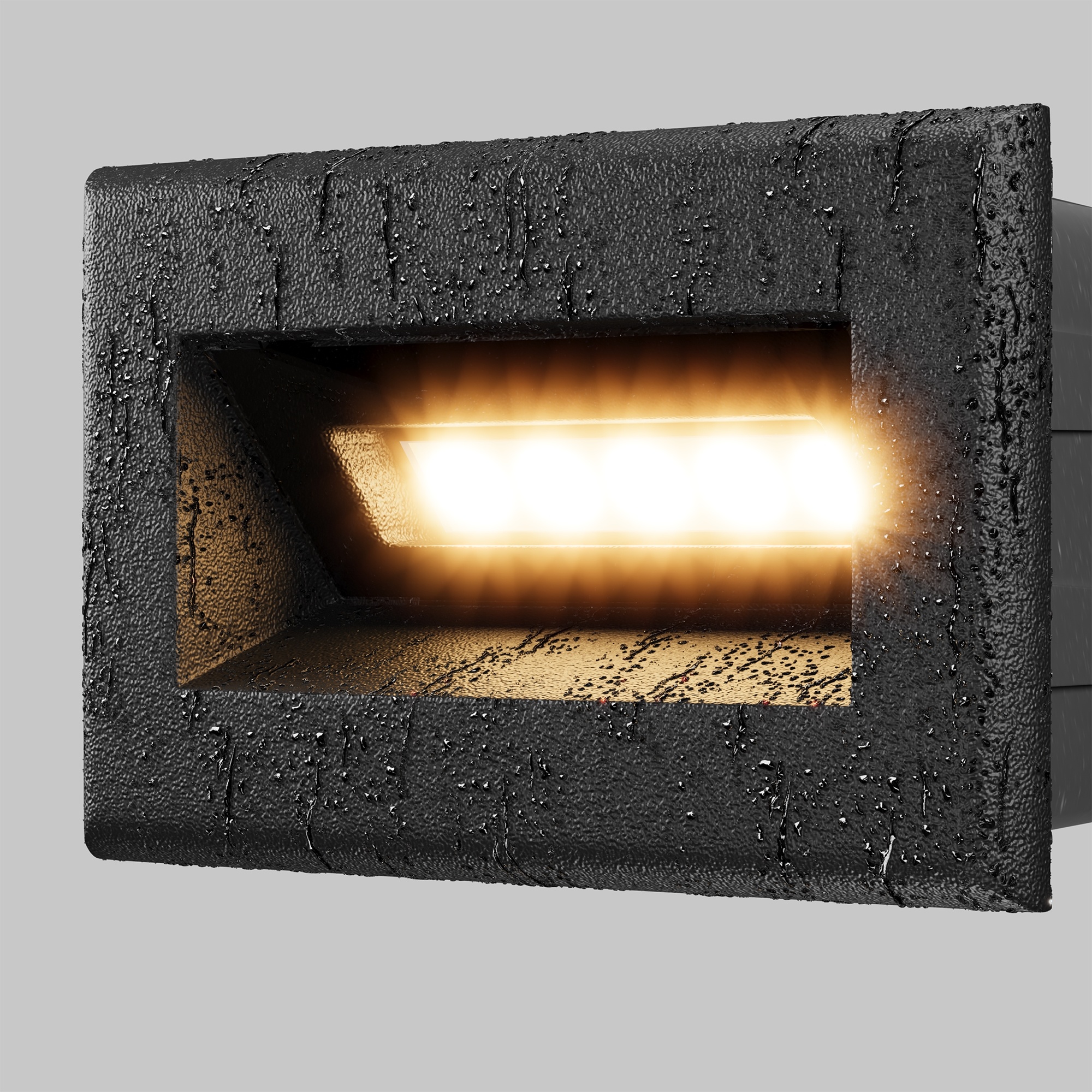 Maytoni Outdoor - Verlichting voor trappen Bosca - Zwart