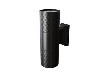 Maytoni Outdoor - Wandlamp Bowery - Zwart - Ø6,5