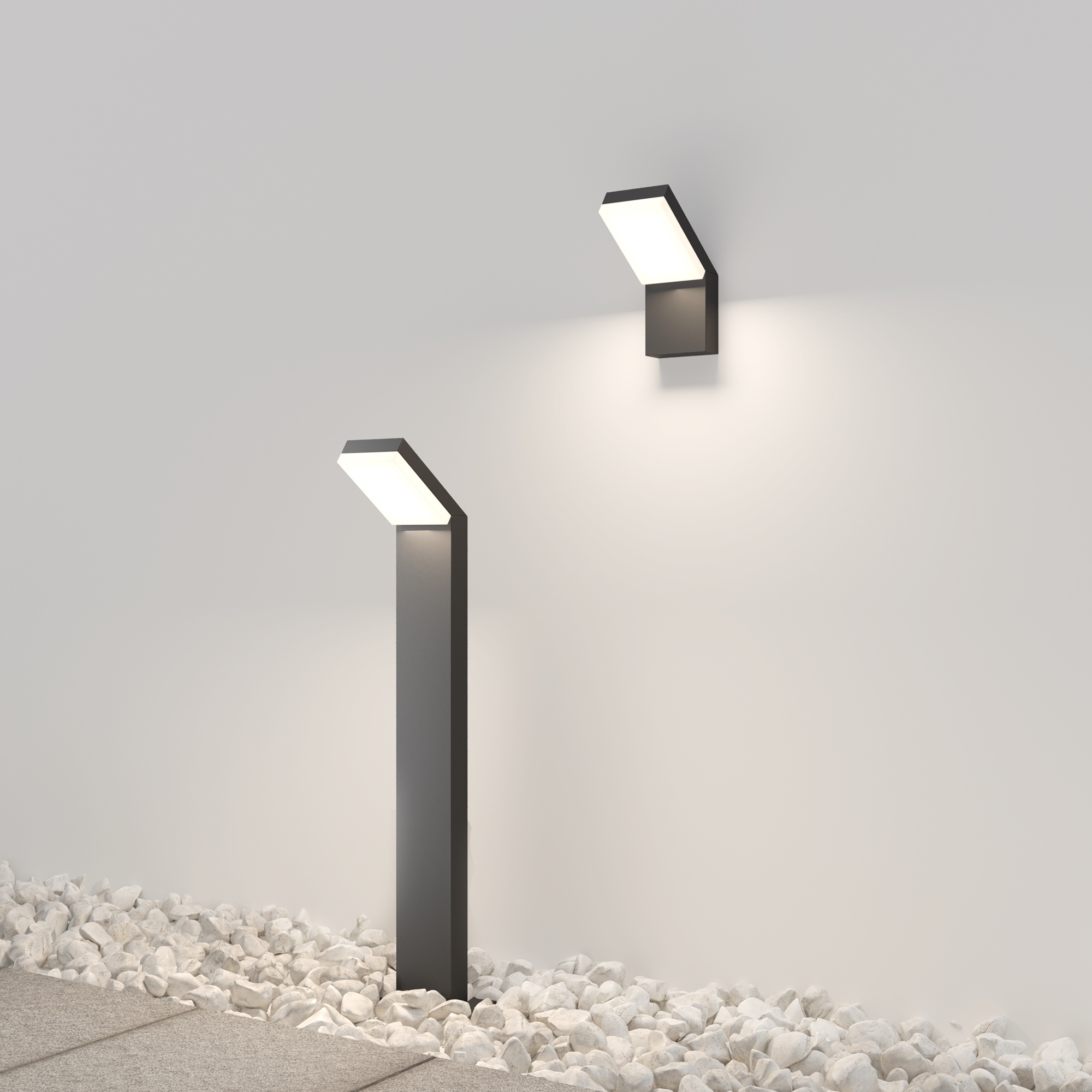 Maytoni Outdoor - Landschapsverlichting Paso - Zwart