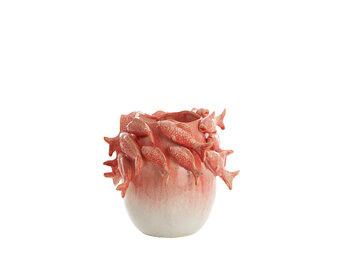 Light & Living - Vaas FISH - 29x28.5x27cm - Rood