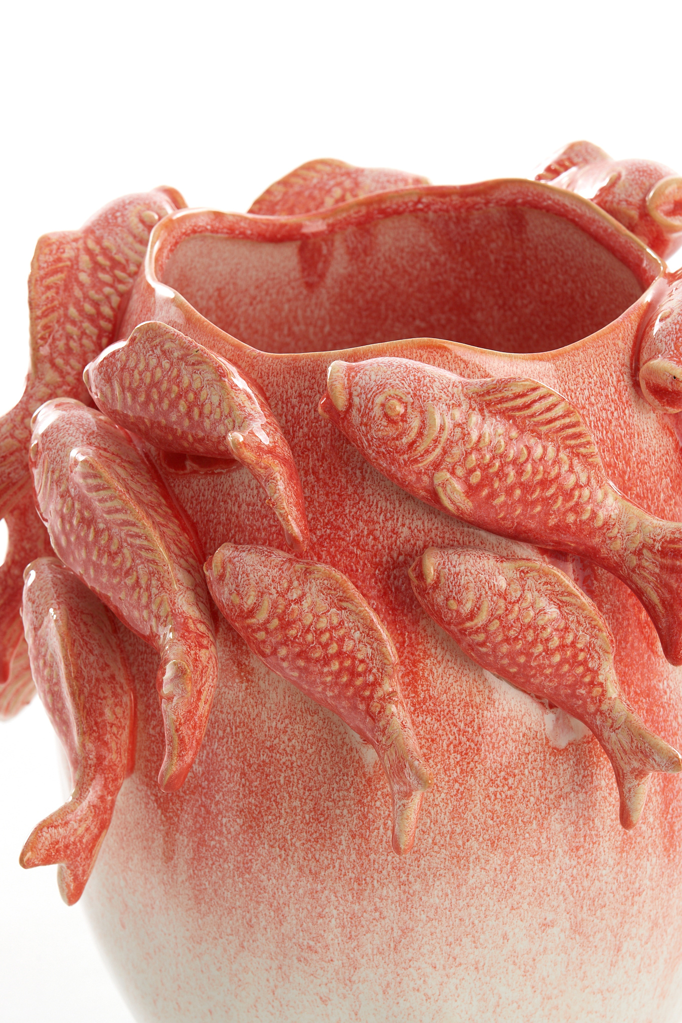 Light & Living - Vaas FISH - 29x28.5x27cm - Rood