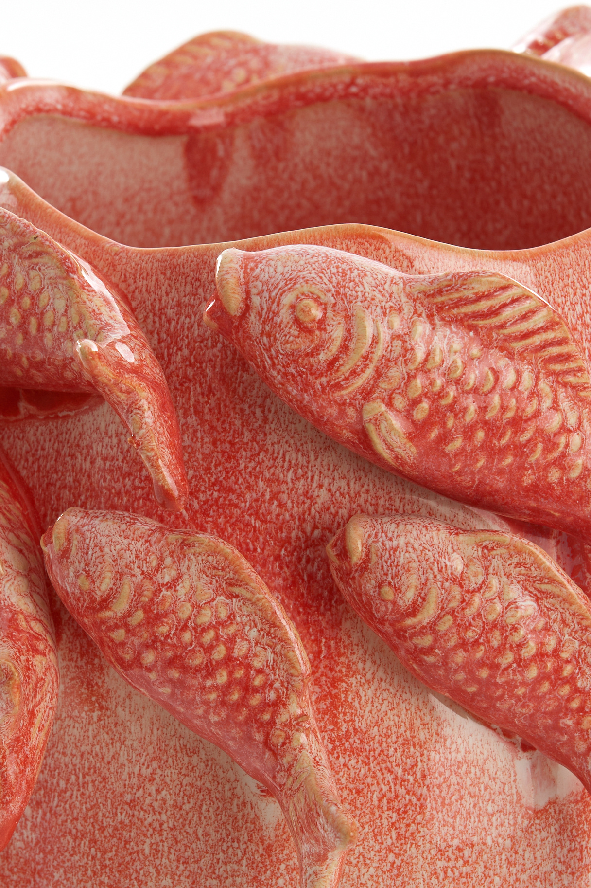 Light & Living - Vaas FISH - 29x28.5x27cm - Rood