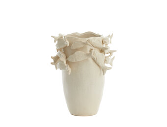 Light & Living - Vaas FISH - 29x28x36.5cm - Wit