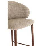 Light & Living - Barkruk ALUKO - 57x55x94cm - Bruin