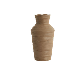 Light & Living - Vaas GRECCIO - Ø15x28cm - Bruin