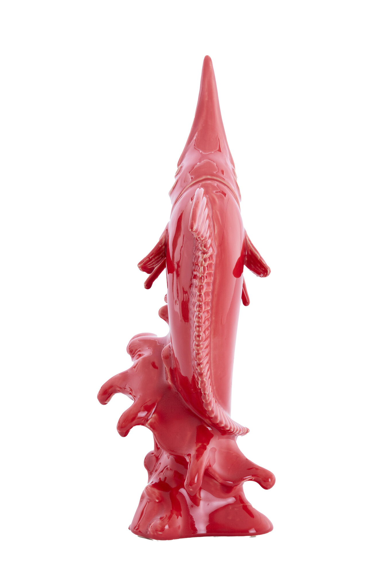 Light & Living - Ornament SWORDFISH - 33x16.5x43.5cm - Rood
