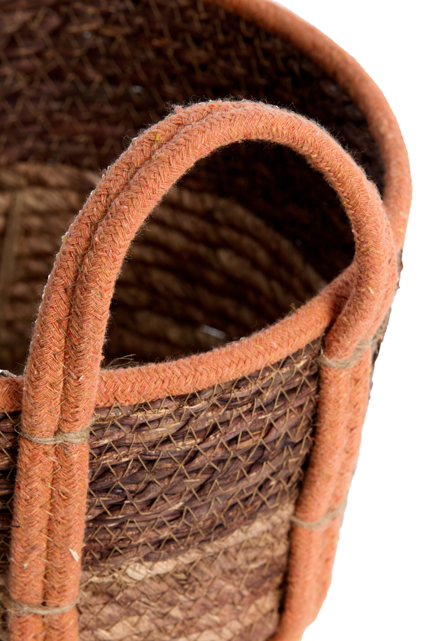 Light & Living - Mand KINSALE - Ø33x23cm - Bruin - Set van 3