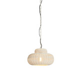 Light & Living - Hanglamp PIEDRA - Ø35x21.5cm - Wit