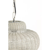 Light & Living - Hanglamp PIEDRA - Ø35x21.5cm - Wit