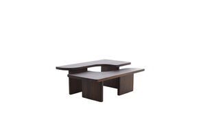 Light & Living - Salontafel CRATO - 120x60x45cm - Bruin - Set van 2