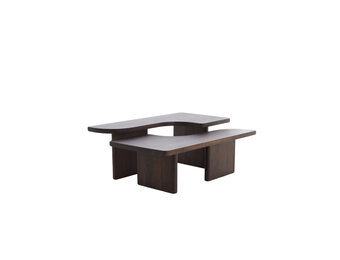 Light & Living - Salontafel CRATO - 120x60x45cm - Bruin - Set van 2