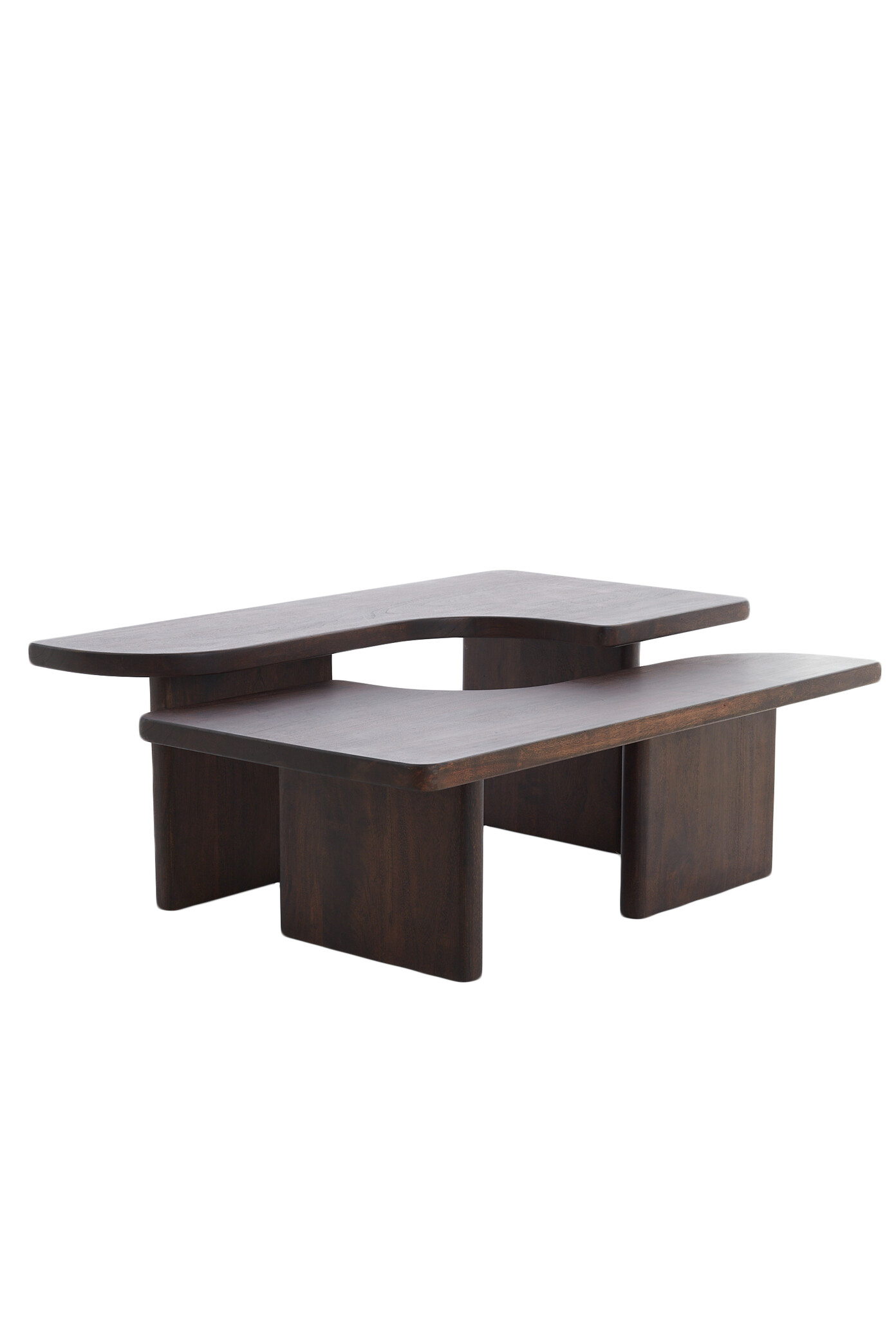 Light & Living - Salontafel CRATO - 120x60x45cm - Bruin - Set van 2