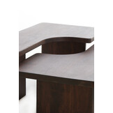 Light & Living - Salontafel CRATO - 120x60x45cm - Bruin - Set van 2
