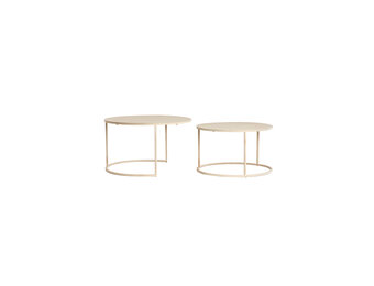 Light & Living - Salontafel SADAR - Ø75x42cm - Bruin - Set van 2