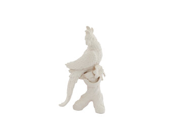 Light & Living - Ornament BIRD - 22.5x14x39cm - Wit