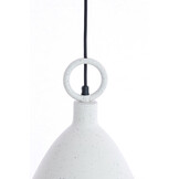 Light & Living - Hanglamp RISARI - Ø24x37cm - Wit