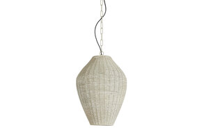 Light & Living - Hanglamp ARRIATE - Ø33x46cm - Wit