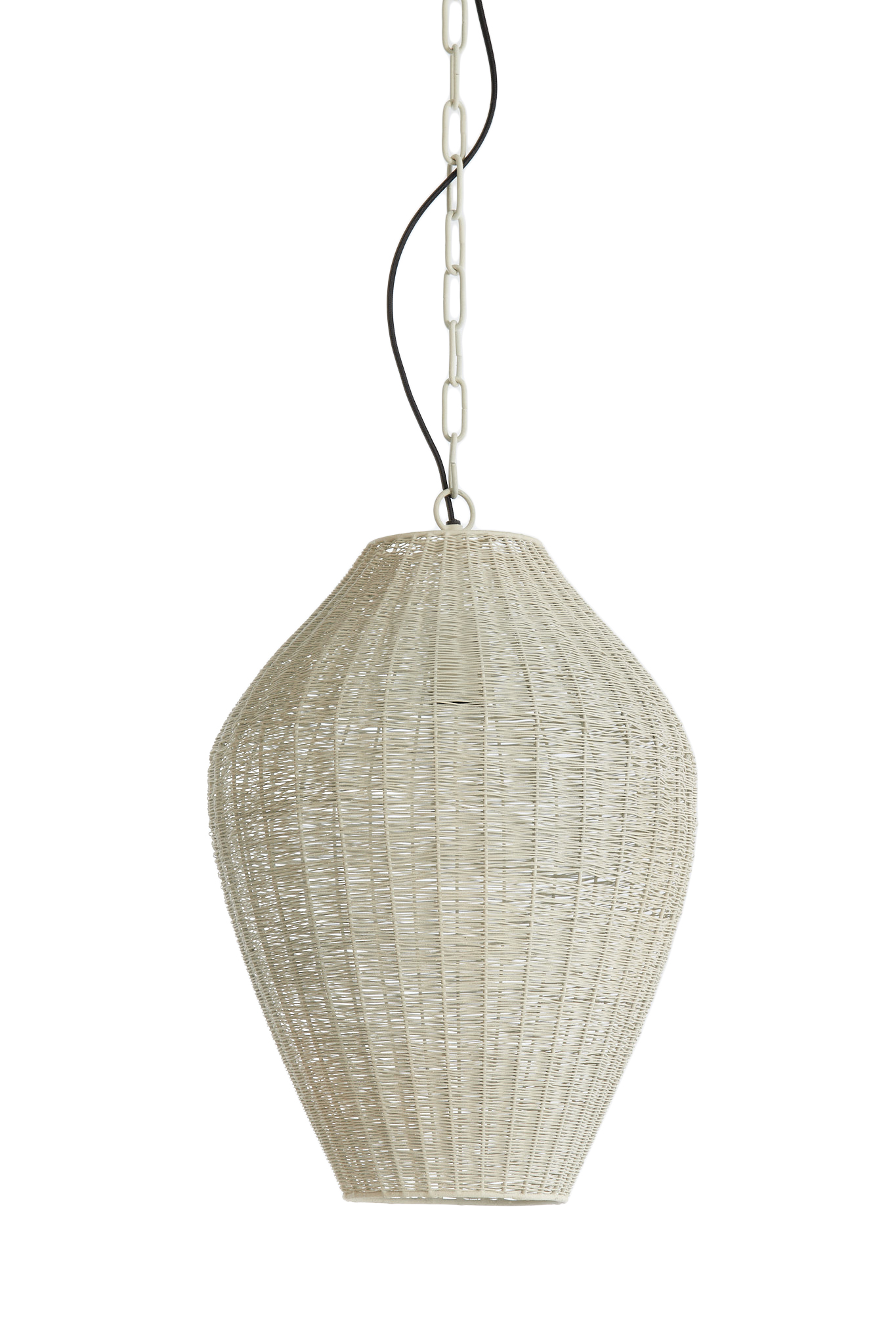 Light & Living - Hanglamp ARRIATE - Ø33x46cm - Wit