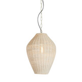 Light & Living - Hanglamp ARRIATE - Ø33x46cm - Wit
