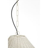 Light & Living - Hanglamp ARRIATE - Ø33x46cm - Wit