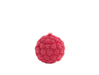 Light & Living - Deco box+deksel CORAL - Ø17x16cm - Rood