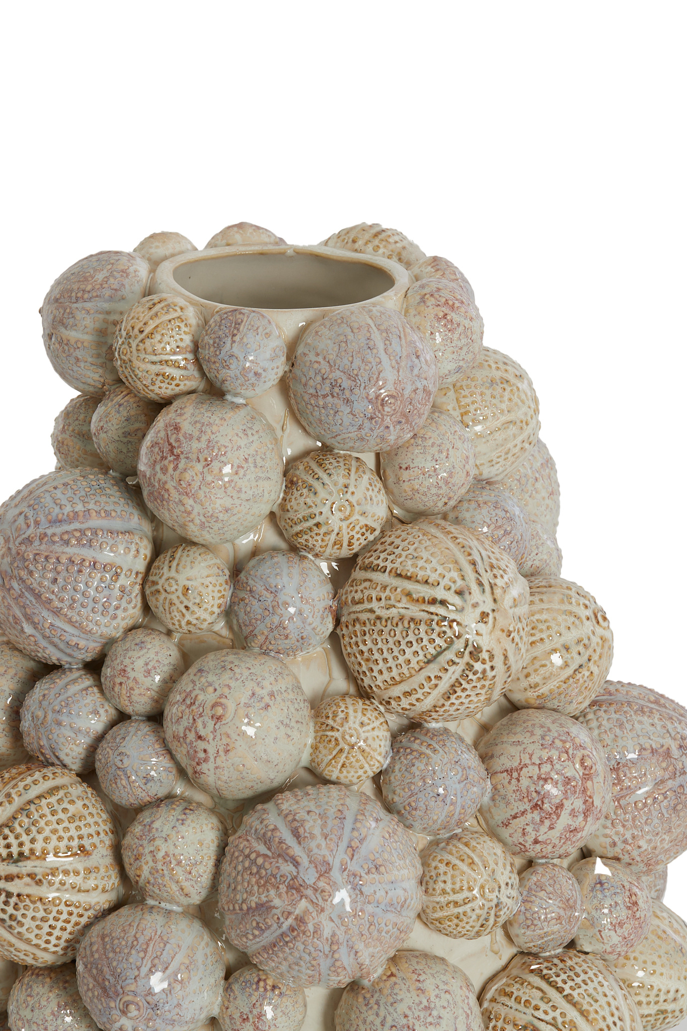 Light & Living - Vaas SEA URCHIN - Ø29.5x32cm - Wit