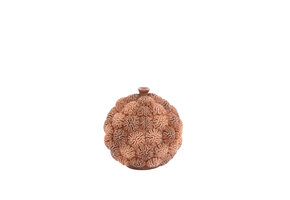 Light & Living - Deco box+deksel CORAL - Ø17x16cm - Bruin