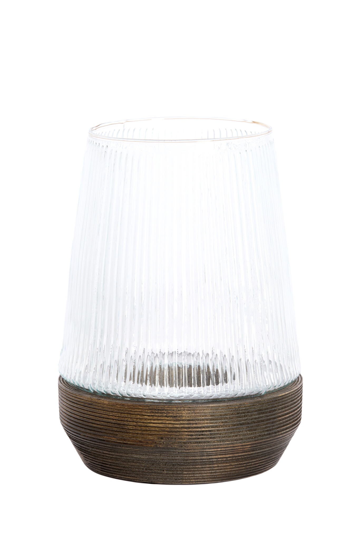 Light & Living - Windlicht MINAS - Ø22x30cm - Bruin