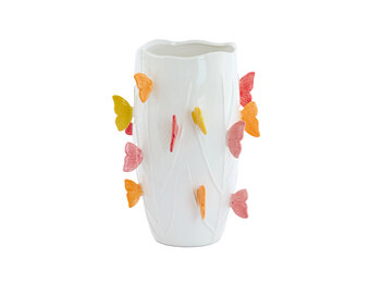 Light & Living - Vaas BORBOLETA - Ø26.5x35cm - Wit