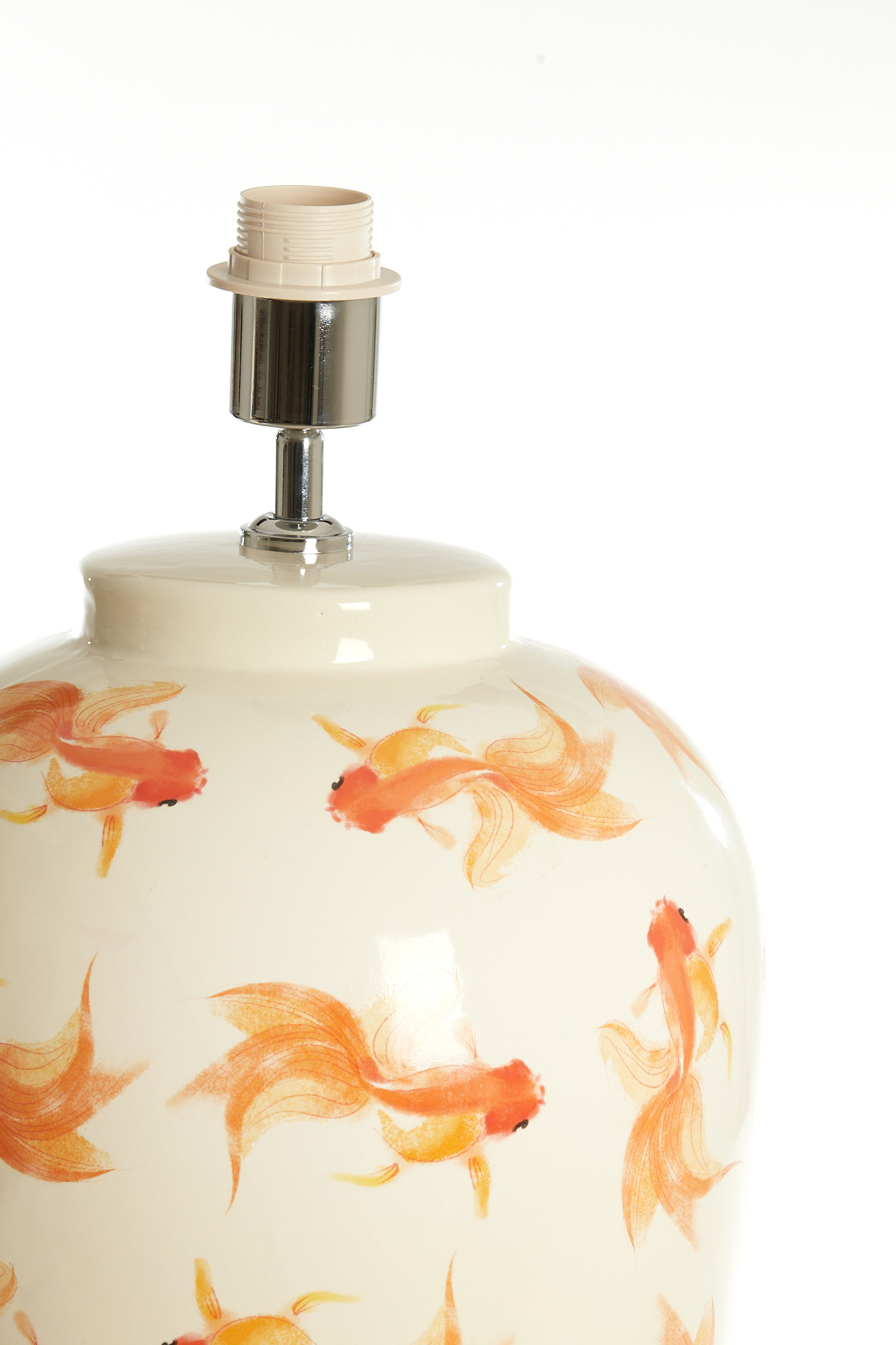 Light & Living - Lampvoet FISH - Ø28x52cm - Wit