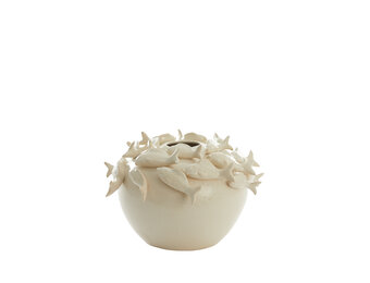 Light & Living - Vaas FISH - Ø40x27cm - Wit