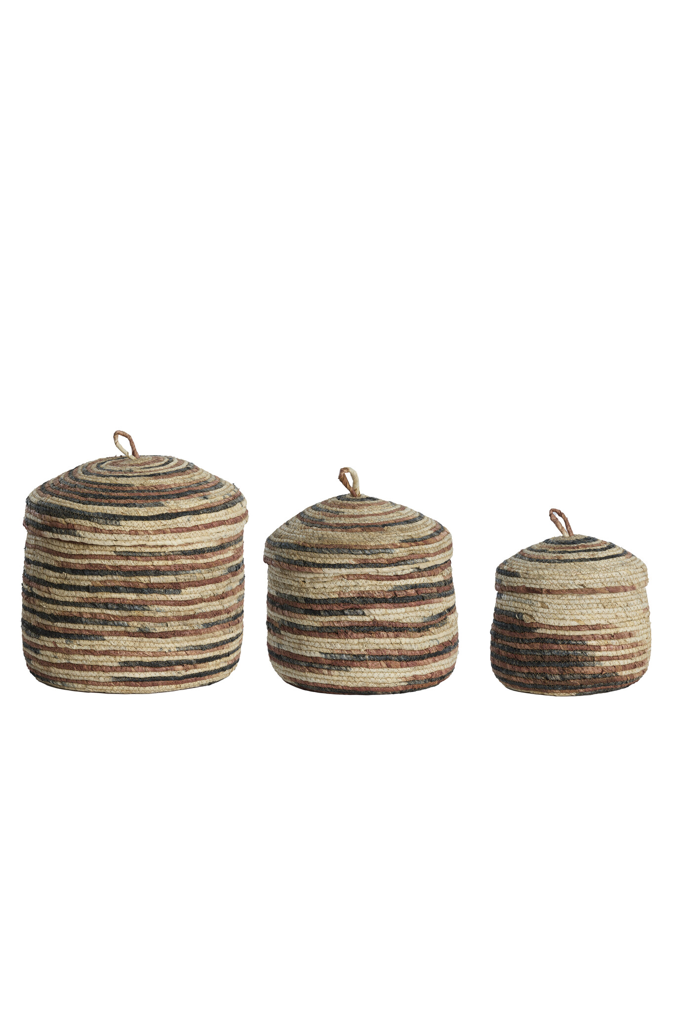 Light & Living - Mand KILRUSH - Ø34x36cm - Bruin - Set van 3