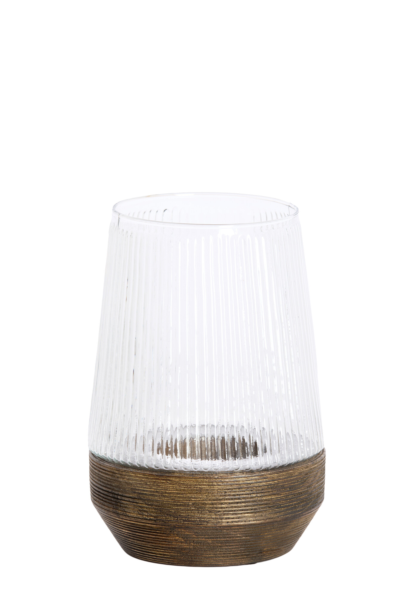 Light & Living - Windlicht MINAS - Ø18x26cm - Bruin