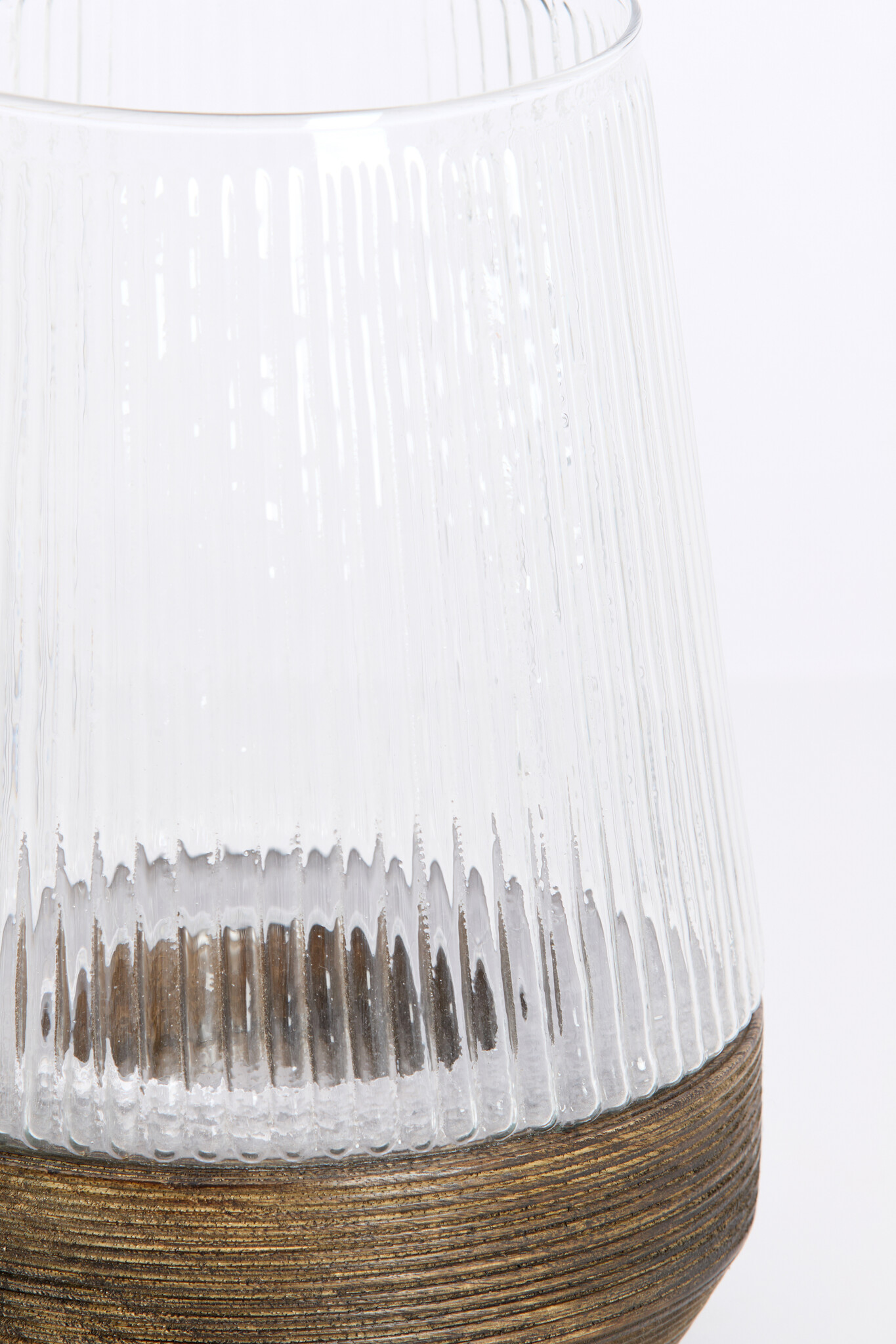 Light & Living - Windlicht MINAS - Ø18x26cm - Bruin
