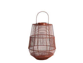 Light & Living - Windlicht SEZELA - Ø28x38cm - Rood