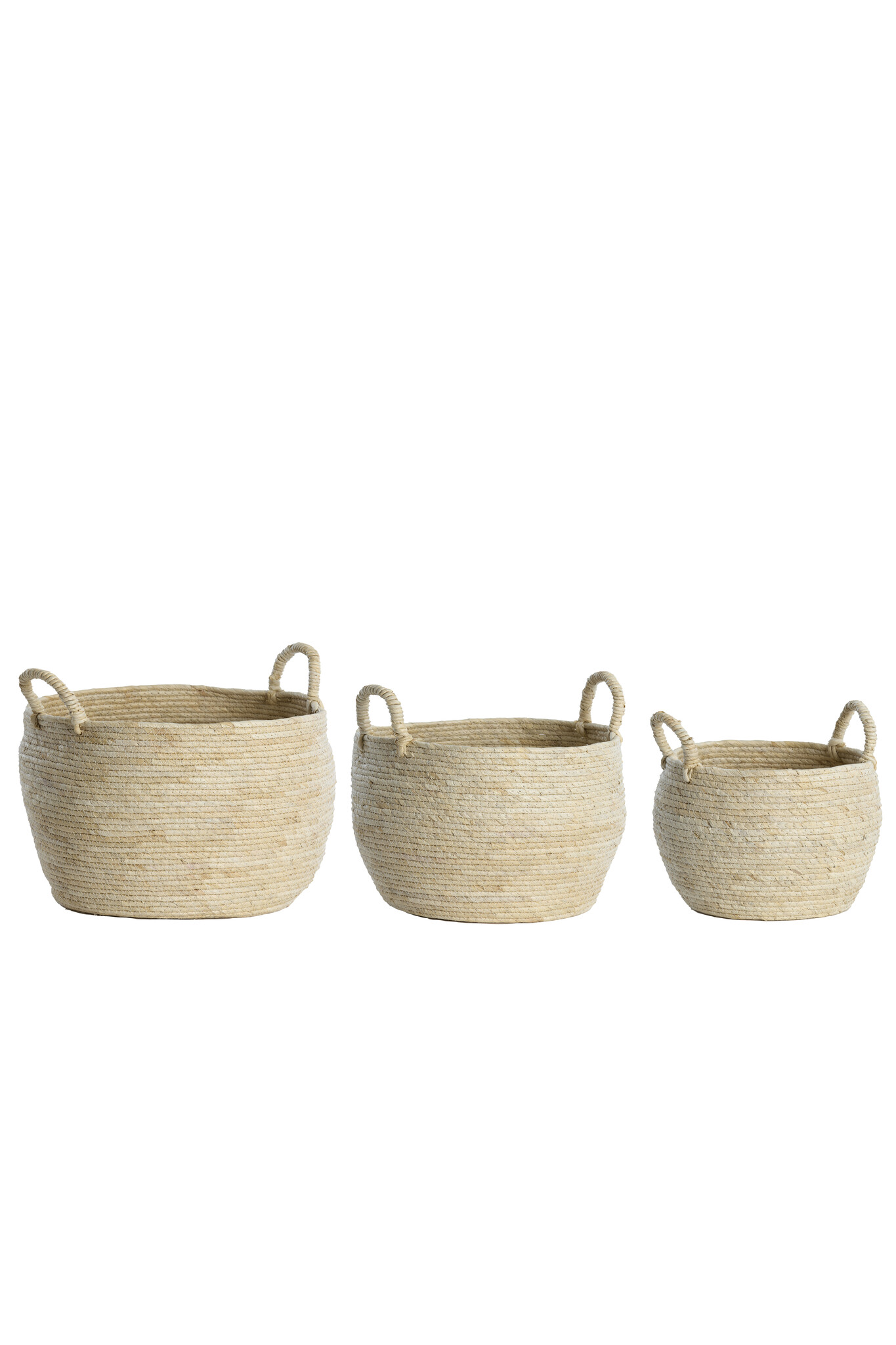 Light & Living - Mand KILBAHA - Ø33x30cm - Bruin - Set van 3